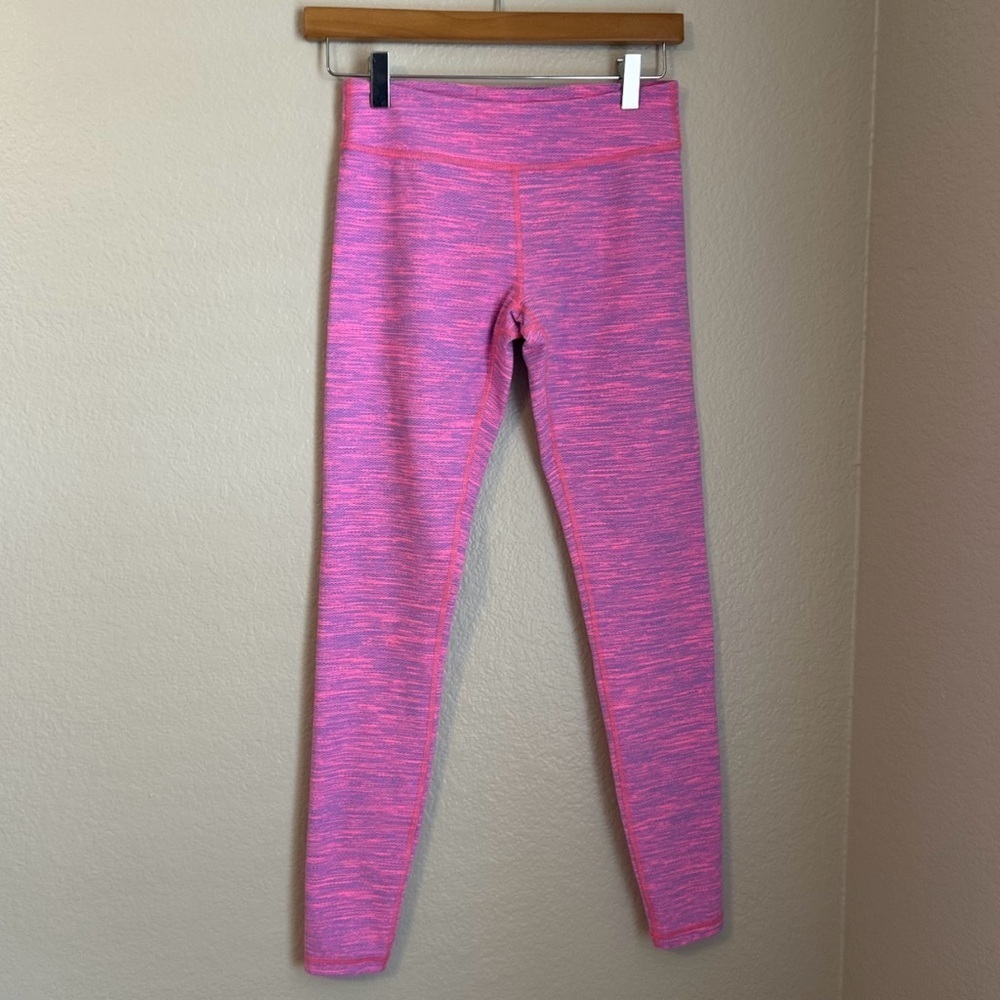 Ivivva By Lululemon Girls Full Length Pink & Purple Active Dance Leggings, 14